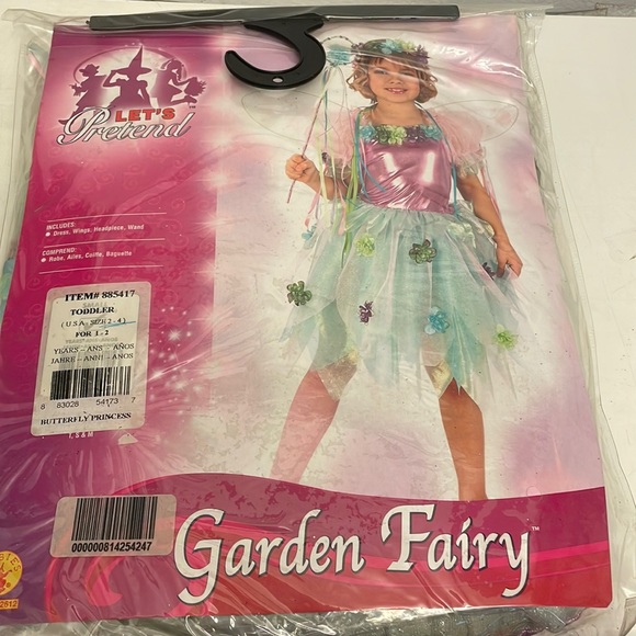 let’s pretend Other - New Garden fairy toddler costume.